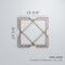 Ekena Millwork Large Kiowa Decorative Fretwork Wood Wall Panels, Alder, 23 3/8"W x 23 3/8"H x 3/8"T WALW24X24X0375KWAAL - alternate 4